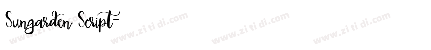 Sungarden Script字体转换 Sungarden Script字体转换